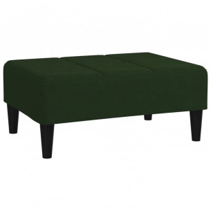 Repose-pied Vert foncé 78x56x32 cm Velours