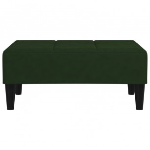 Repose-pied Vert foncé 78x56x32 cm Velours