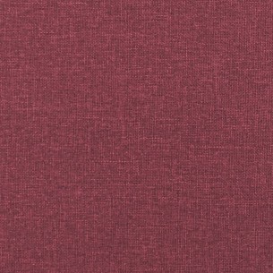Canapé à 3 places Rouge bordeaux 180 cm Tissu