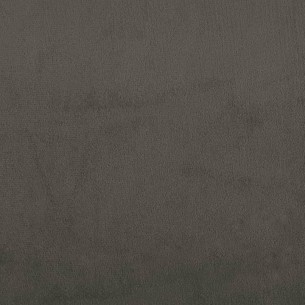 Chaise de relaxation avec repose-pied Gris foncé Velours