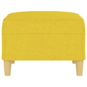 Repose-pied Jaune clair 70x55x41 cm Tissu