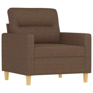 Fauteuil Marron 60 cm Tissu
