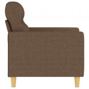 Fauteuil Marron 60 cm Tissu