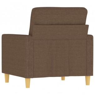Fauteuil Marron 60 cm Tissu