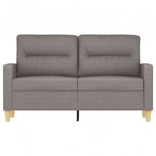 Canapé à 2 places Taupe 120 cm Tissu