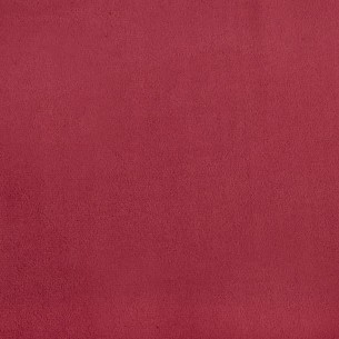 Fauteuil cabriolet avec repose-pied rouge bordeaux velours