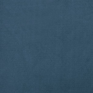 Fauteuil cabriolet avec repose-pied bleu foncé velours