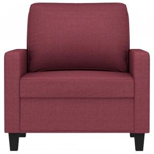 Fauteuil Rouge bordeaux 60 cm Tissu