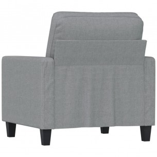 Fauteuil Gris clair 60 cm Tissu