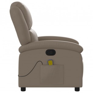 Fauteuil de massage inclinable Cappuccino Similicuir