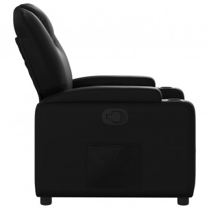 Fauteuil inclinable Noir Similicuir