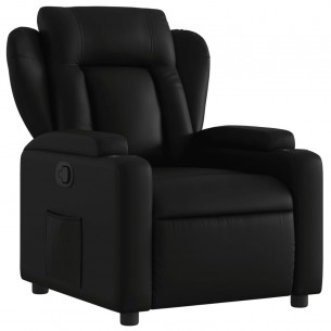 Fauteuil inclinable Noir Similicuir