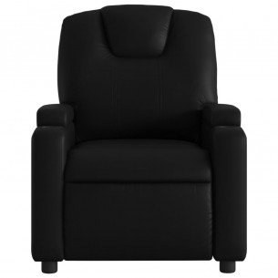 Fauteuil de massage inclinable Noir Similicuir