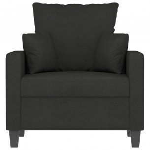 Fauteuil Noir 60 cm Tissu