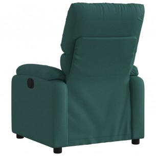 Fauteuil inclinable Vert foncé Tissu