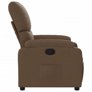 Fauteuil inclinable Marron Tissu