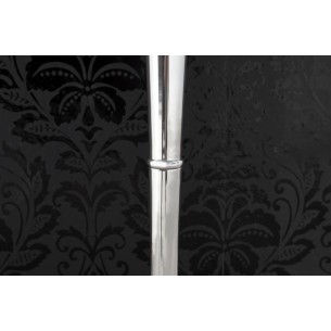 Chandelier 120 cm design 5 branches en aluminium argenté Chandelier 120 cm design 5 branches en aluminium argenté