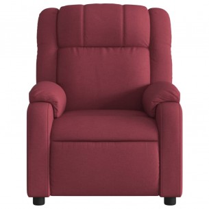 Fauteuil de massage inclinable Rouge bordeaux Tissu