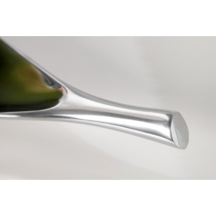 Bol de fruits design en aluminium coloris argent
