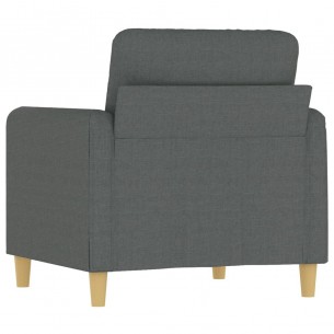 Fauteuil Gris foncé 60 cm Tissu