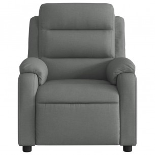 Fauteuil de massage inclinable Gris foncé Tissu