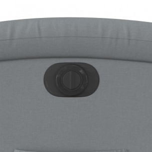 Fauteuil inclinable électrique Gris clair Tissu