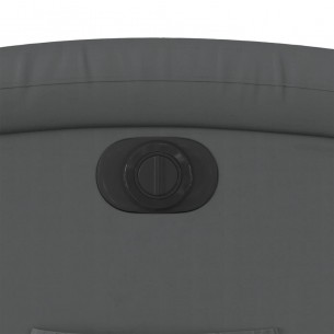 Fauteuil inclinable électrique Gris Similicuir