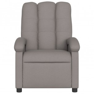 Fauteuil inclinable électrique Taupe Tissu