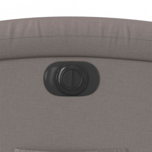 Fauteuil inclinable électrique Taupe Tissu