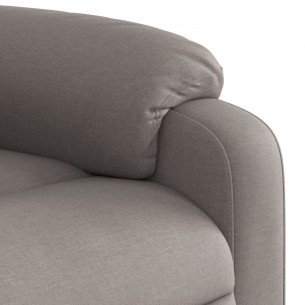 Fauteuil inclinable électrique Taupe Tissu