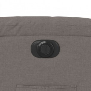 Fauteuil inclinable électrique Taupe Tissu