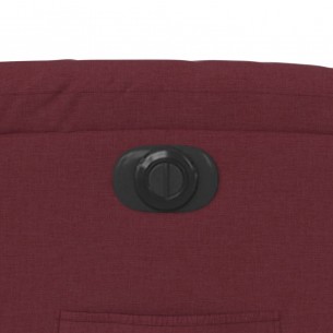 Fauteuil inclinable électrique Rouge bordeaux Tissu