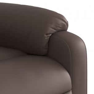 Fauteuil inclinable électrique Marron Similicuir