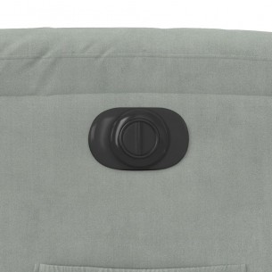 Fauteuil inclinable électrique gris clair velours