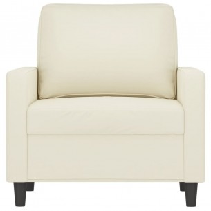 Fauteuil Crème 60 cm Velours