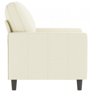 Fauteuil Crème 60 cm Velours