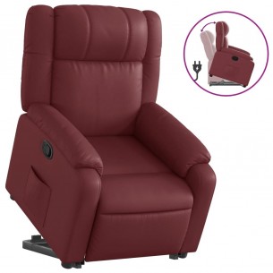 Fauteuil inclinable Rouge bordeaux Similicuir