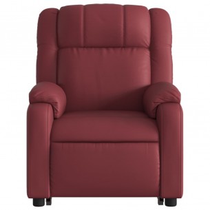 Fauteuil inclinable Rouge bordeaux Similicuir