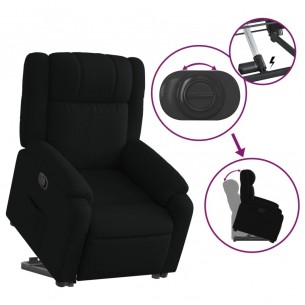 Fauteuil inclinable noir tissu