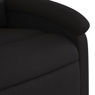Fauteuil inclinable électrique noir tissu