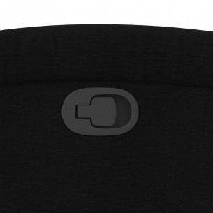Fauteuil inclinable noir tissu