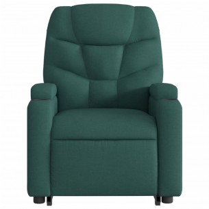 Fauteuil inclinable vert foncé tissu