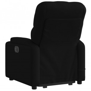 Fauteuil de massage inclinable Noir Tissu
