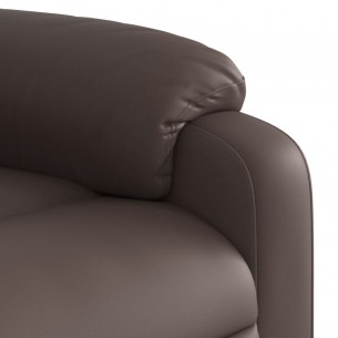 Fauteuil inclinable de massage Marron Similicuir