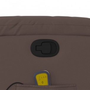 Fauteuil inclinable de massage Marron Similicuir