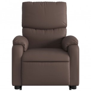 Fauteuil inclinable marron similicuir
