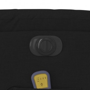 Fauteuil inclinable de massage électrique Noir Tissu