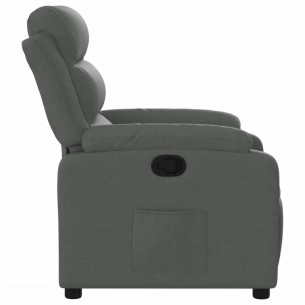 Fauteuil inclinable Gris foncé Tissu