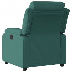 Fauteuil inclinable Vert foncé Tissu
