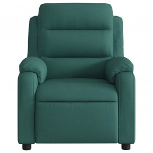 Fauteuil inclinable Vert foncé Tissu